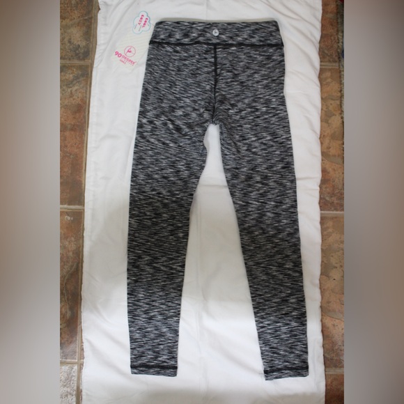 90 degree by reflex girls NEW size 10/Medium black swirl/marble color leggings - Picture 6 of 6